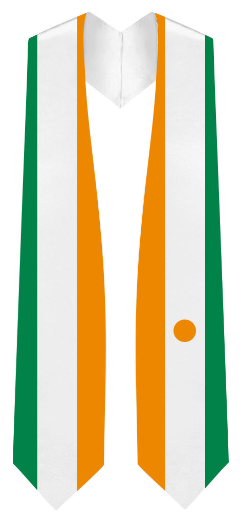 Estola de graduación con bandera de Níger