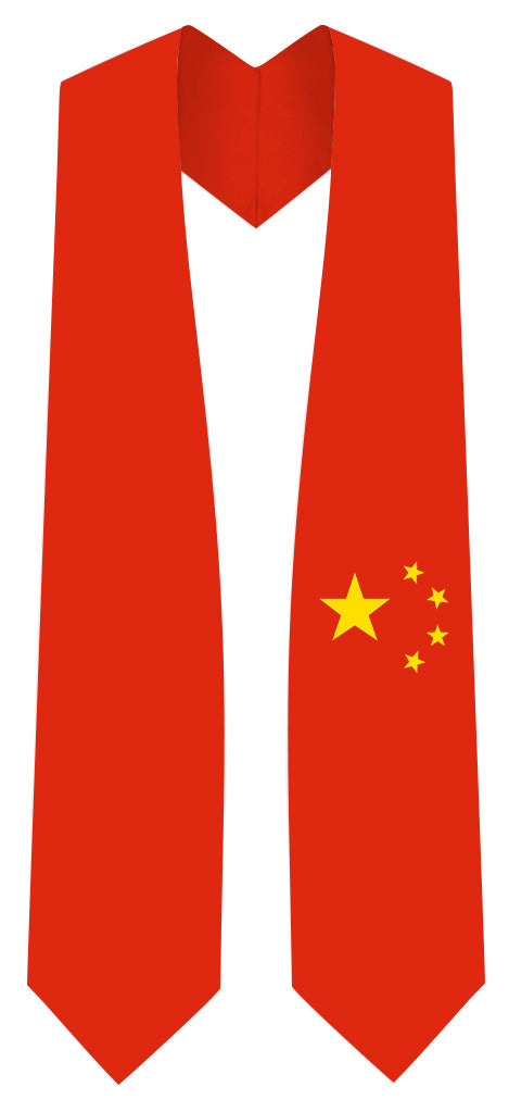 Estola de Graduación con Bandera de China