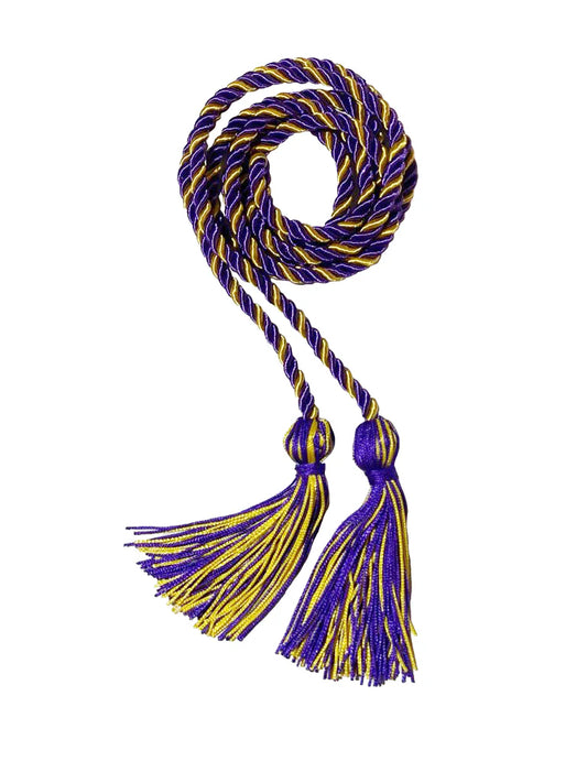 Cordón de honor morado y dorado