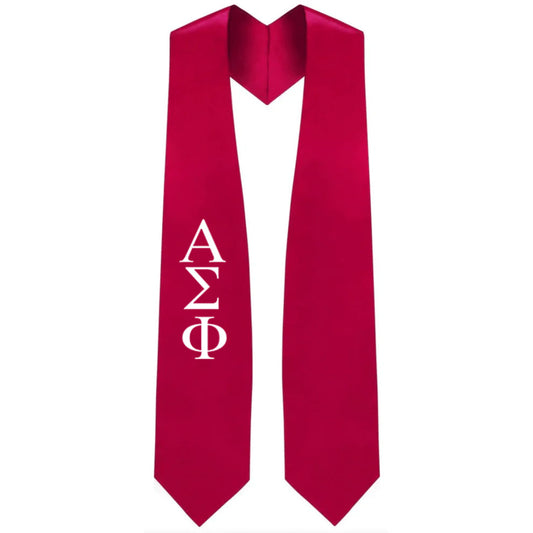 Alpha Sigma Phi Greek Lettered Stole