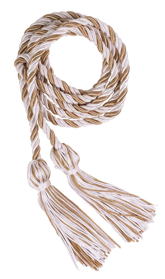 Cordón de honor Blanco y Oro Antiguo de secundaria