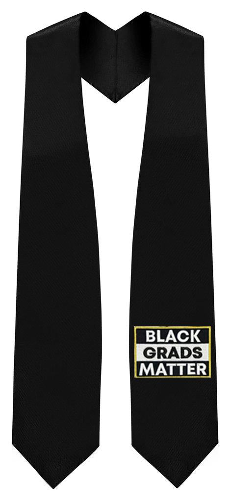 Estola de graduación negra BLACK GRADS MATTER