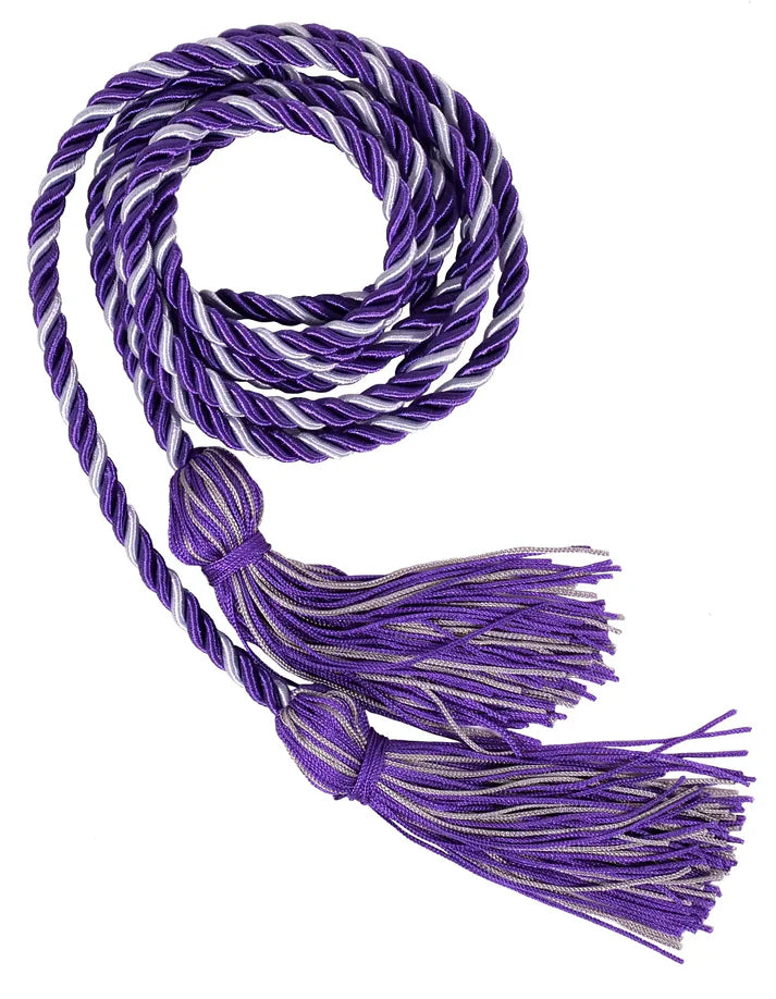 Cordón de Honor Morado y Plata de secundaria