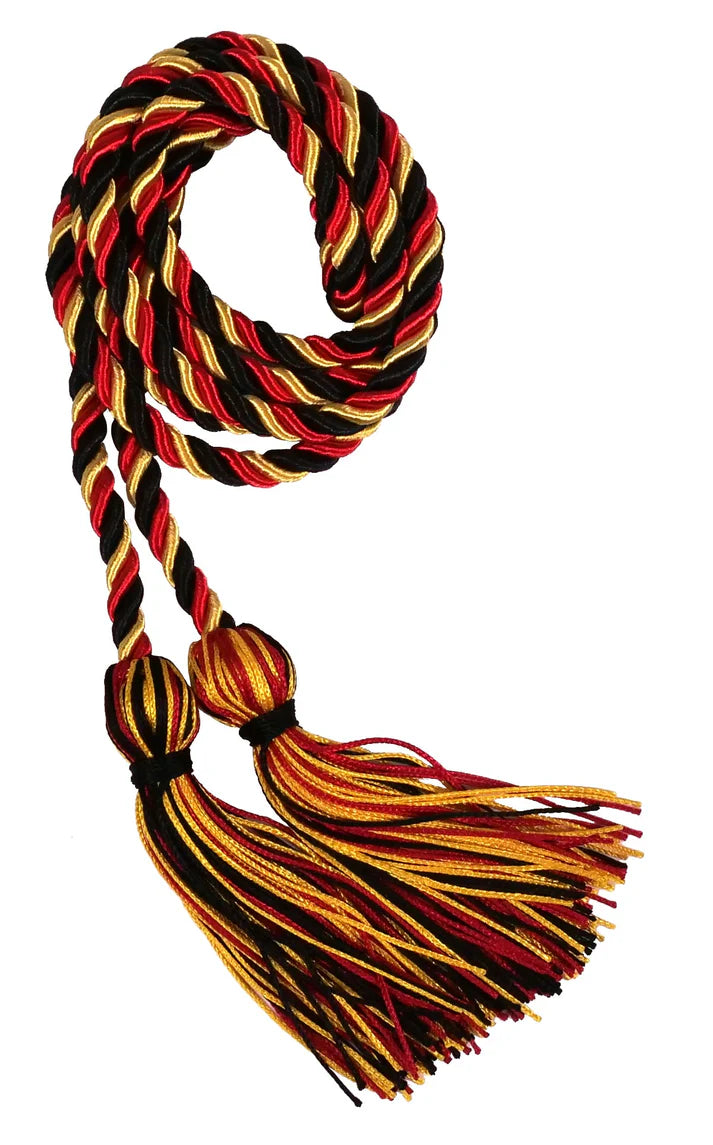 Cordón de honor Negro, Rojo y Dorado de secundaria