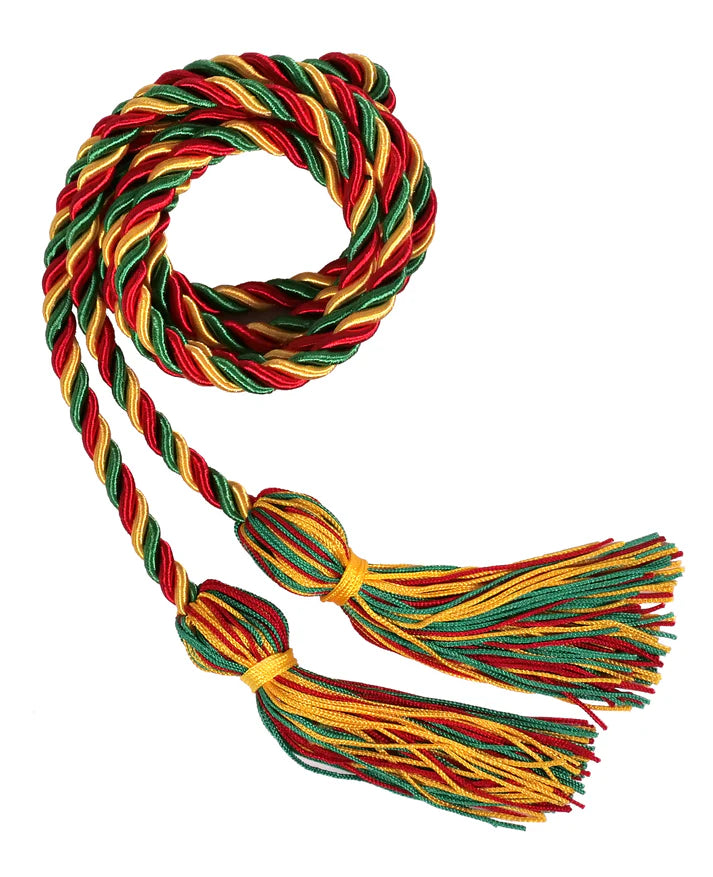 Cordón de Honor Rojo, Dorado, Verde Kelly de secundaria