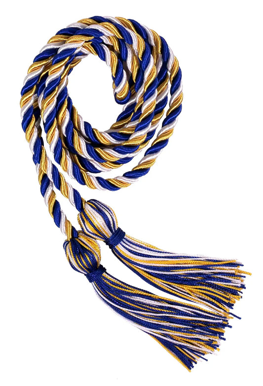 Cordón de Honor Azul Francia, Dorado y Blanco de secundaria