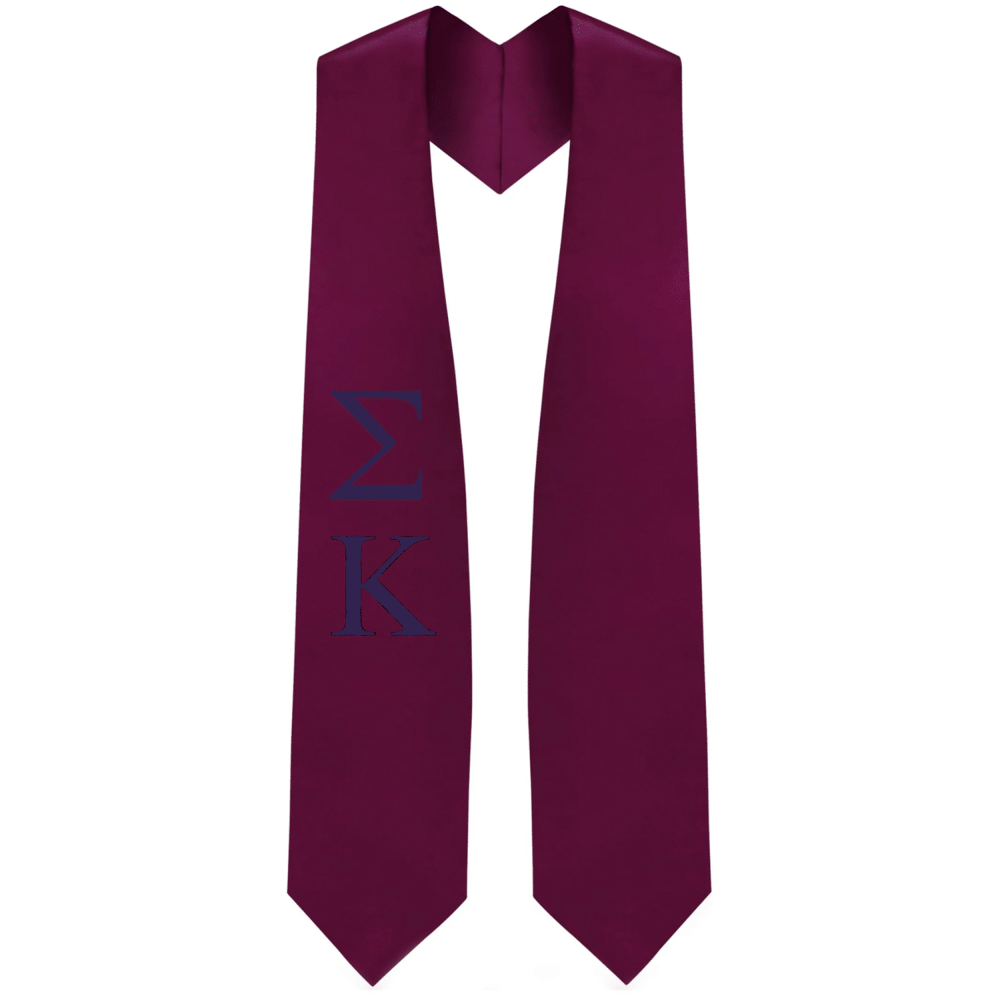 Sigma Kappa Greek Lettered Stole