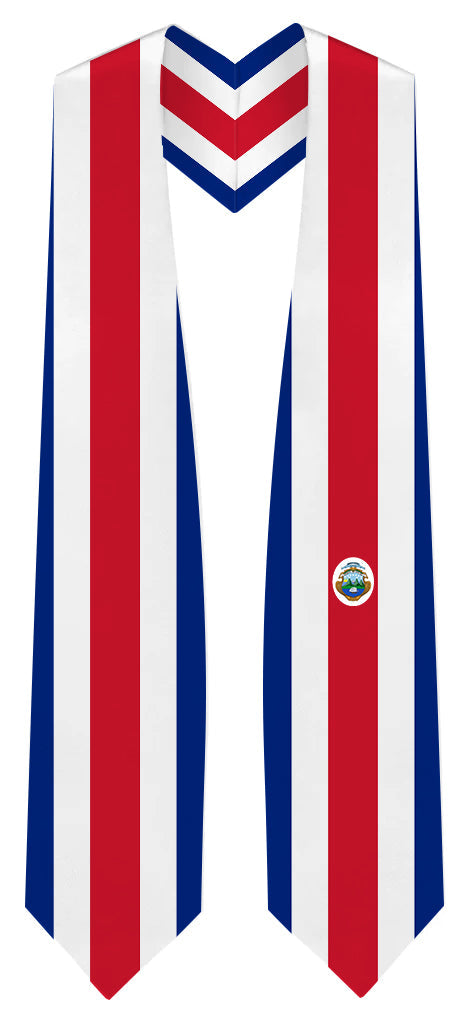 Estola de Graduación con Bandera de Costa Rica