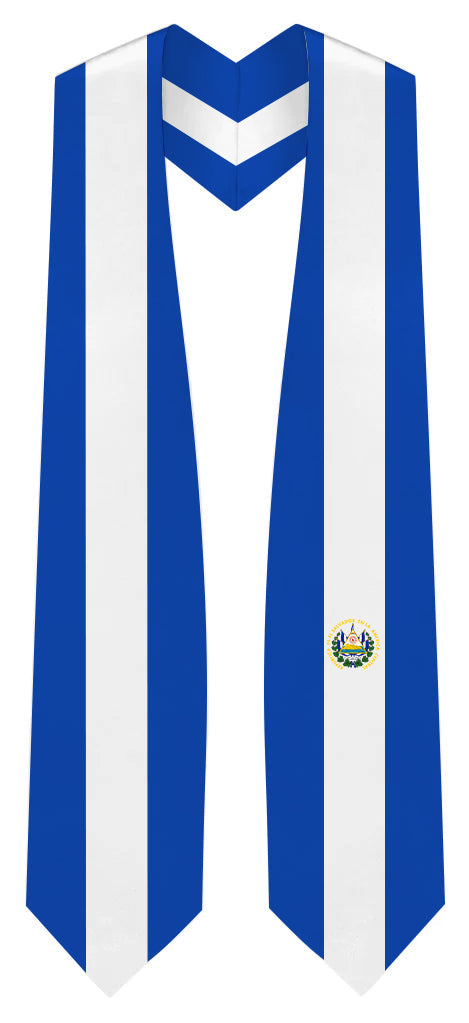 Estola de Graduación con Bandera de El Salvador