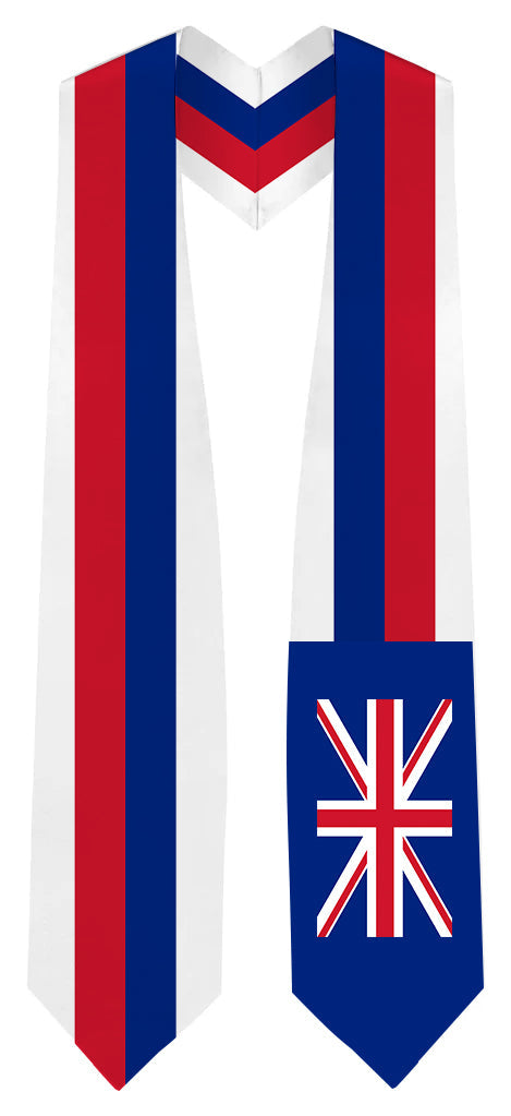 Estola de graduación con bandera de Hawaii