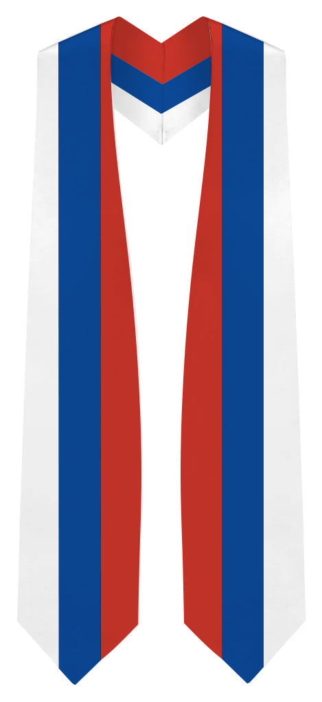 Estola de Graduación con Bandera de Rusia