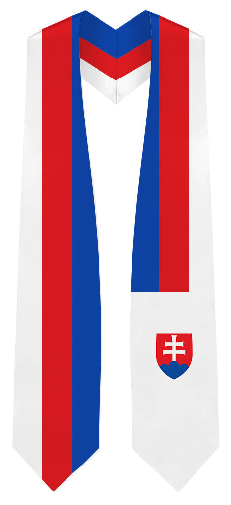 Estola de graduación con bandera de Slovakia