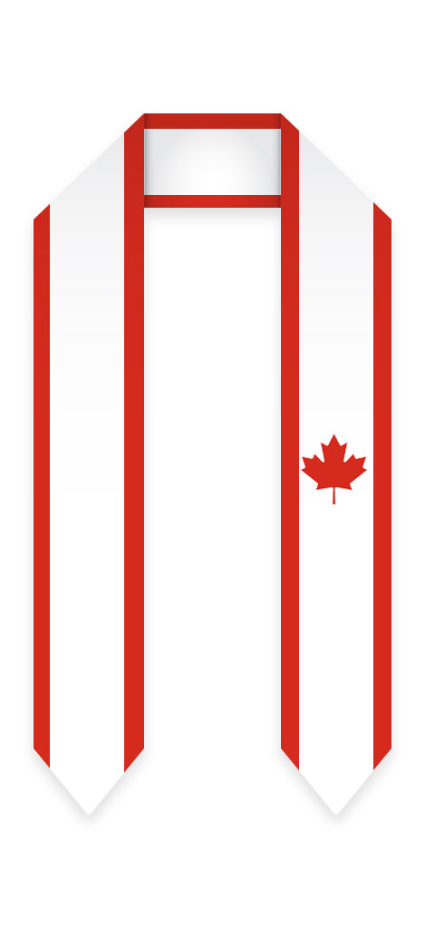 Estola de Graduación con Bandera de Canadá