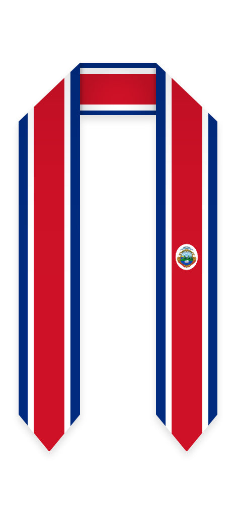 Estola de Graduación con Bandera de Costa Rica