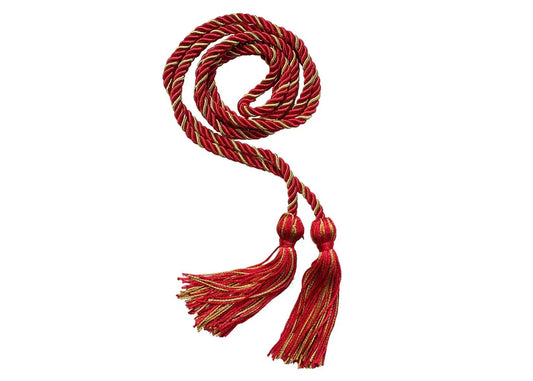 Cordón de Honor Rojo y Oro Antiguo de secundaria