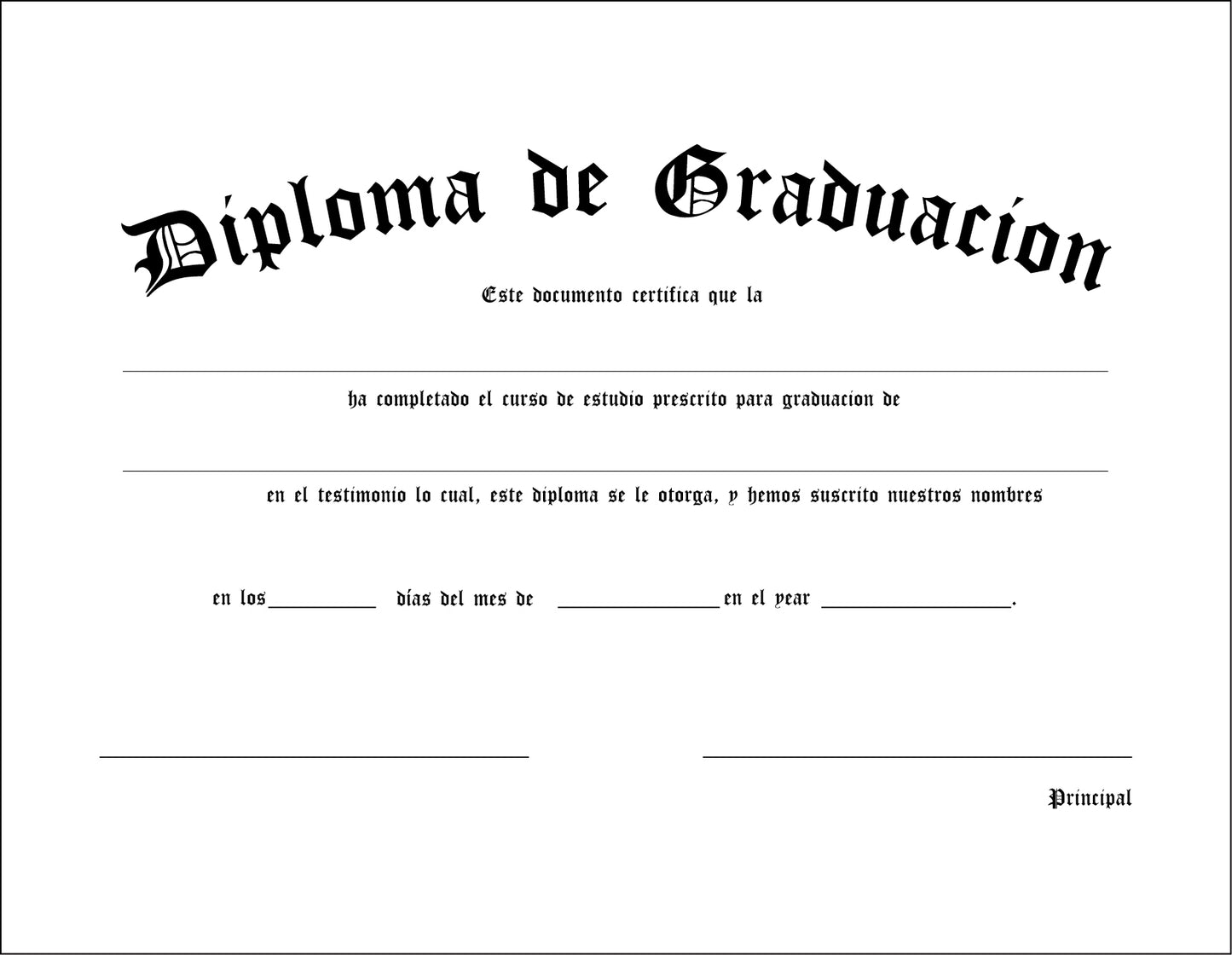 Diploma de primaria - Graduacion